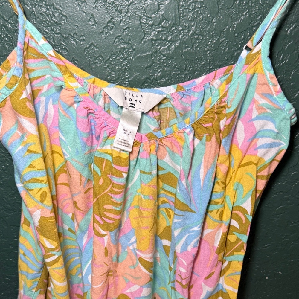 Billabong Women's Sunny Daze Floral Tropical Mini Dress Size Small - Picture 8 of 10